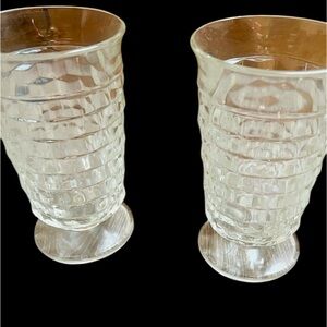 COPY - Vintage clear Textured Drinkware for Dining
